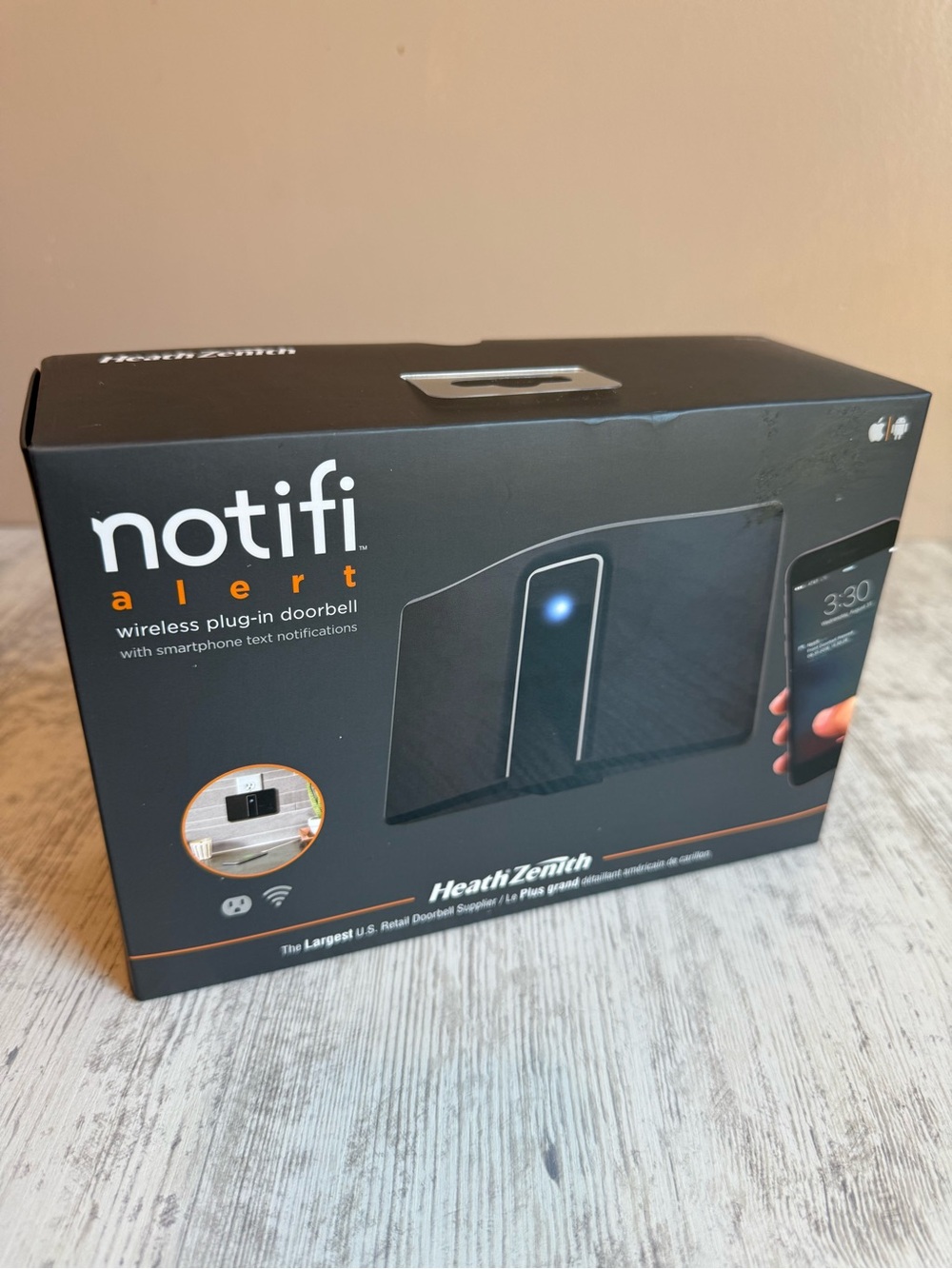 Notifi Alert Wireless Plug-in Doorbell - Black